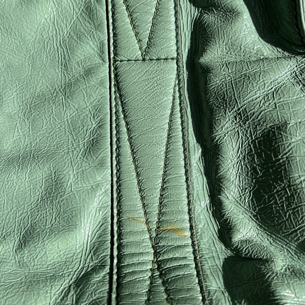 Miu Miu Seafoam Green Patent Tote Bag - Picture 5 of 8
